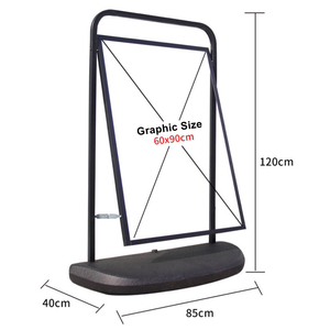 Soporte para letrero de acera con tanque de agua ALS-G