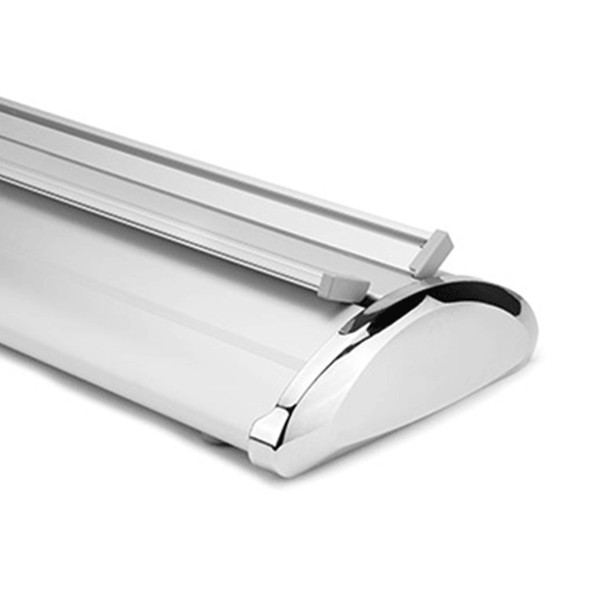 Soporte de pancarta retr&aacute;ctil de doble cara